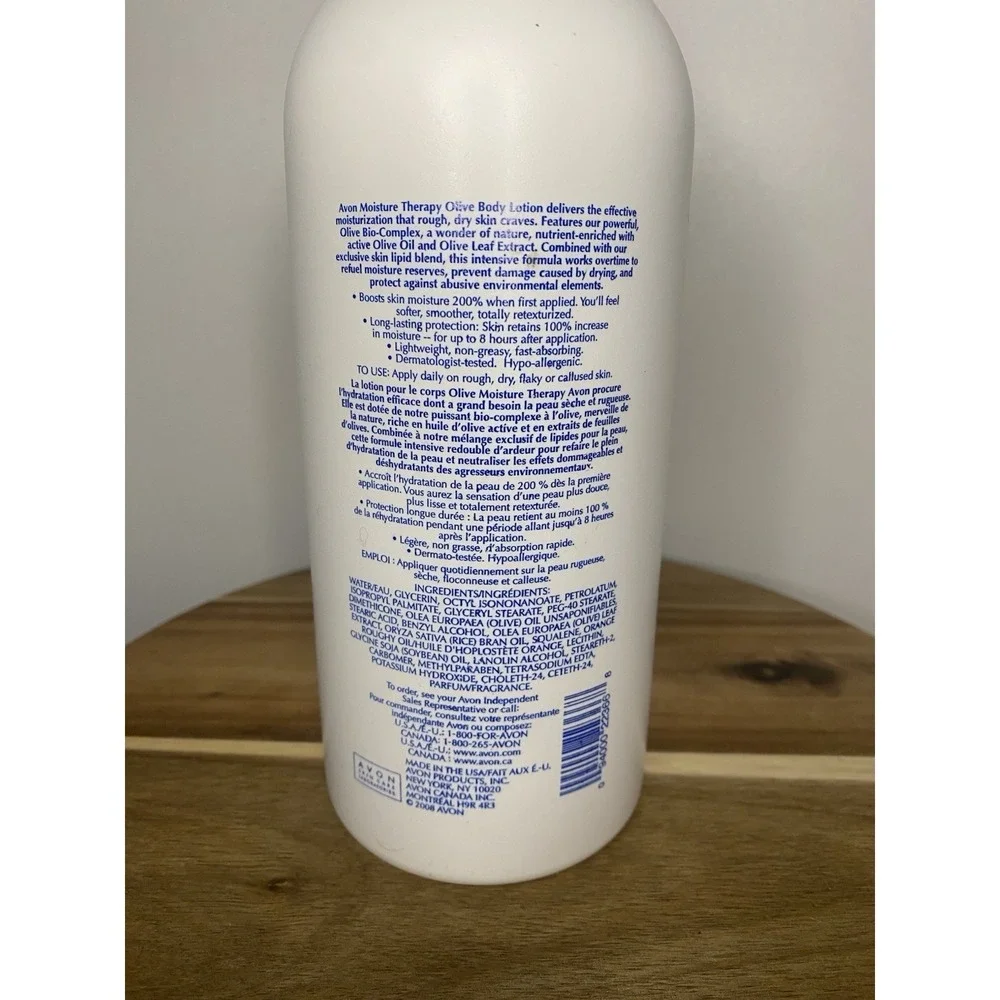 Avon Moisture Therapy Body Lotion Olive 33.8 Fl Oz Liter NEW Sealed